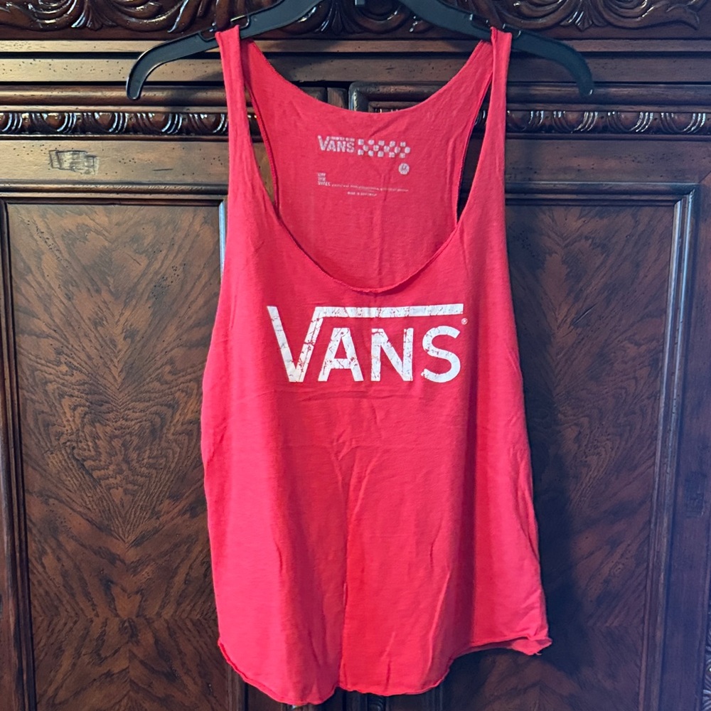 Vans Women's Red Loose Fit Tank
